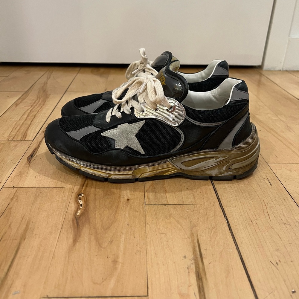 Golden Goose Navy and Gray Dad Sneakers sz. 39